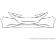 3 Avery Dennison Clear Bra Bumper Precut PPF Diagram