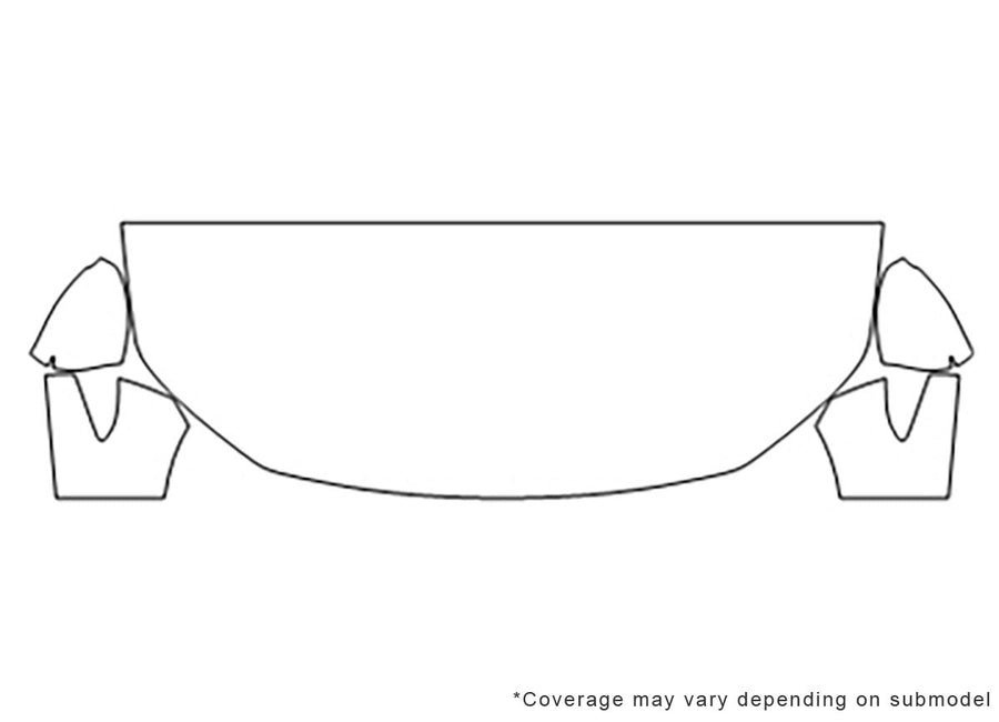 3 Avery Dennison Clear Bra Hood Precut PPF Diagram