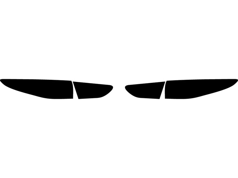 3 (sedan) Precut Tail Light Tint Diagram
