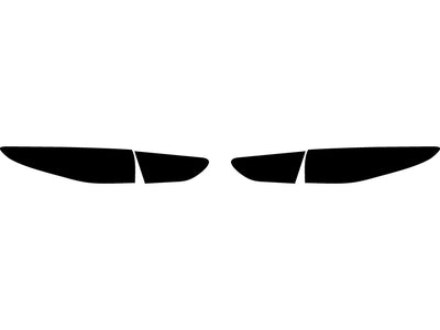 3 (sedan) Precut Tail Light Tint Diagram