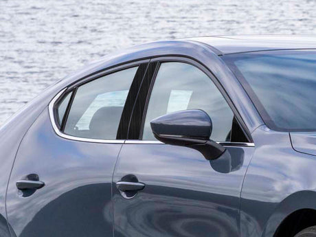 mazda mazda3 2019-2023 Brushed Aluminum Black Pillar Cover Diagram