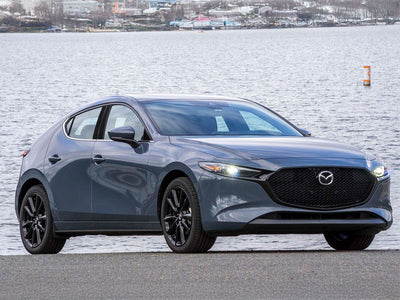 mazda mazda3 2019-2023 Brushed Aluminum Black Pillar Trim
