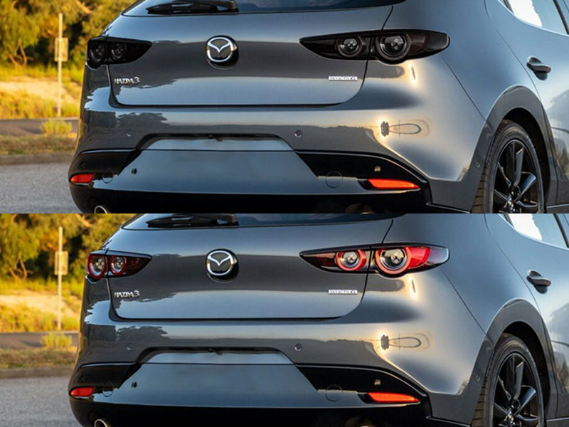 3 (hatchback) Before and After Smoked Taillights
