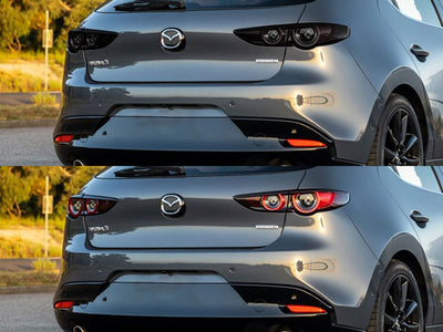 3 (hatchback) Before and After Smoked Taillights