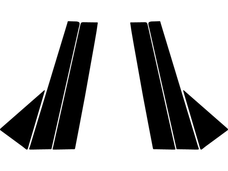 mazda mazda3 2004-2009 (hatchback) Carbon Fiber Pillar Trim Diagram