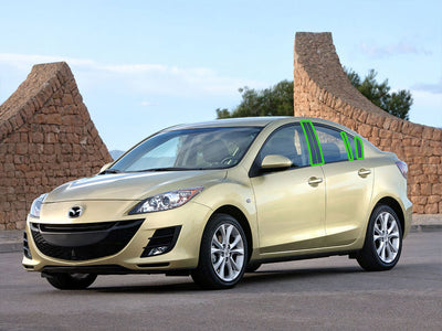mazda mazda3 2004-2009 (sedan) Pillar Post Trim Installation Location