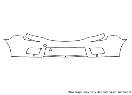 5 Avery Dennison Clear Bra Bumper Precut PPF Diagram