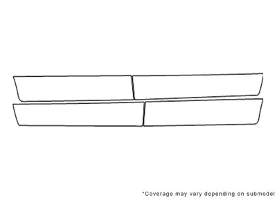 5 3M Clear Bra Door Cup Precut PPF Diagram