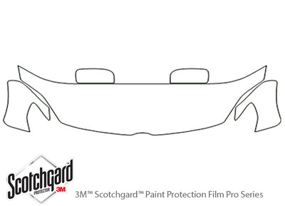 5 3M Clear Bra Hood Precut PPF Diagram