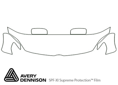 5 Avery Dennison Clear Bra Hood Precut PPF Diagram