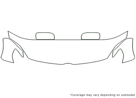 5 3M Clear Bra Hood Precut PPF Diagram