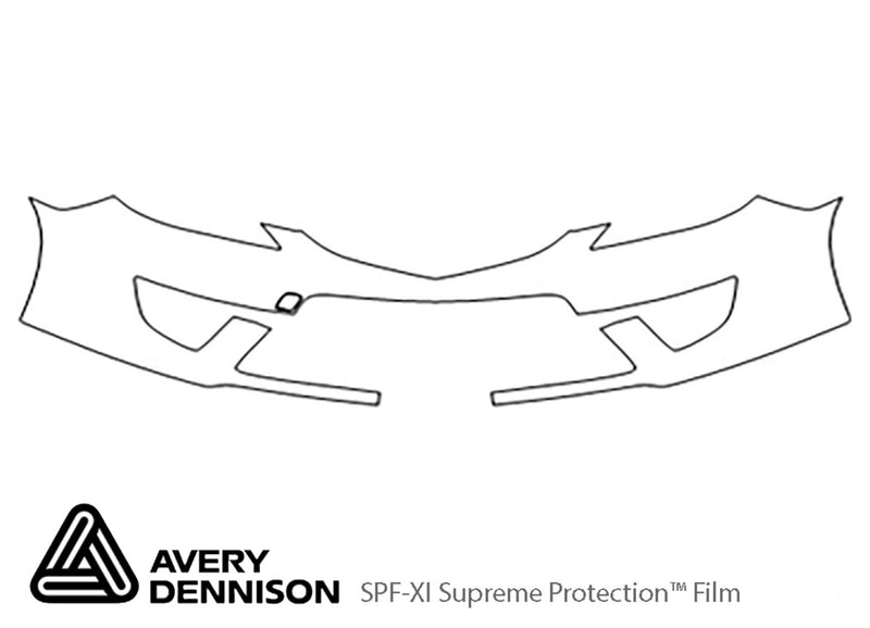 5 Avery Dennison Clear Bra Bumper Precut PPF Diagram