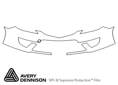 5 Avery Dennison Clear Bra Bumper Precut PPF Diagram
