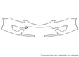 5 3M Clear Bra Bumper Precut PPF Diagram