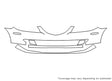 6 3M Clear Bra Bumper Precut PPF Diagram