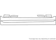 6 3M Clear Bra Door Cup Precut PPF Diagram