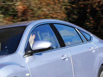 mazda mazda6 2003-2008 (sedan / hatchback) Brushed Aluminum Black Pillar Cover Diagram