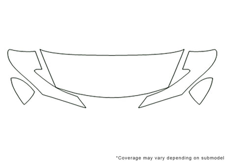 6 Avery Dennison Clear Bra Hood Precut PPF Diagram