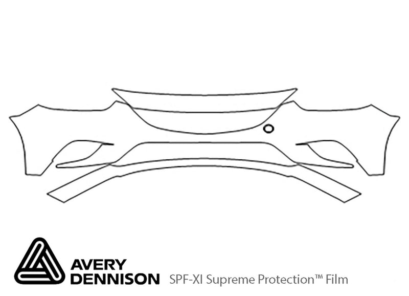 6 Avery Dennison Clear Bra Bumper Precut PPF Diagram