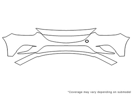6 3M Clear Bra Bumper Precut PPF Diagram