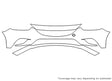 6 Avery Dennison Clear Bra Bumper Precut PPF Diagram