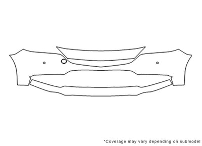 6 Avery Dennison Clear Bra Bumper Precut PPF Diagram