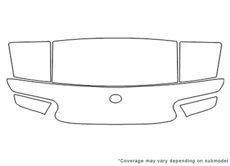 miata 3M Clear Bra Hood Precut PPF Diagram