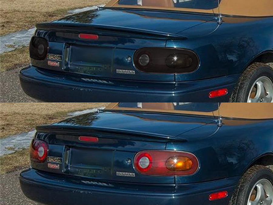 miata Before and After Smoked Taillights