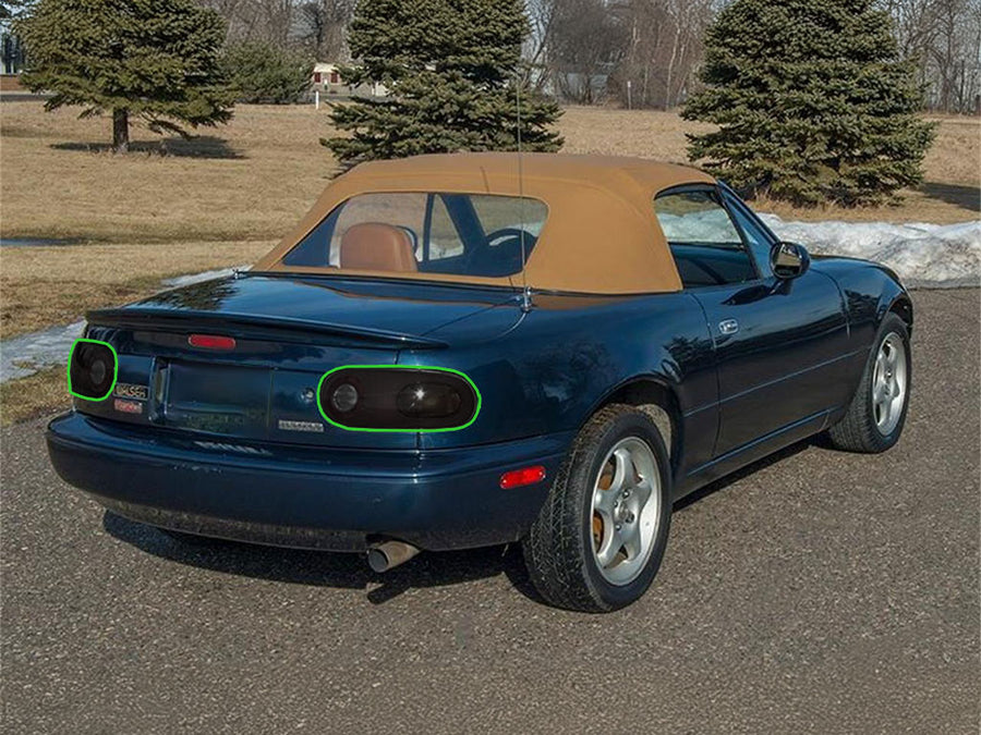 miata Tail Light Tint Installation Points