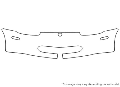 miata 3M Clear Bra Bumper Precut PPF Diagram