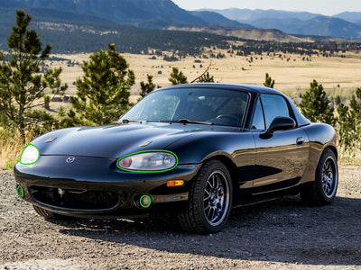 mazda miata 1999-2000 Headlight Protection Installation Location