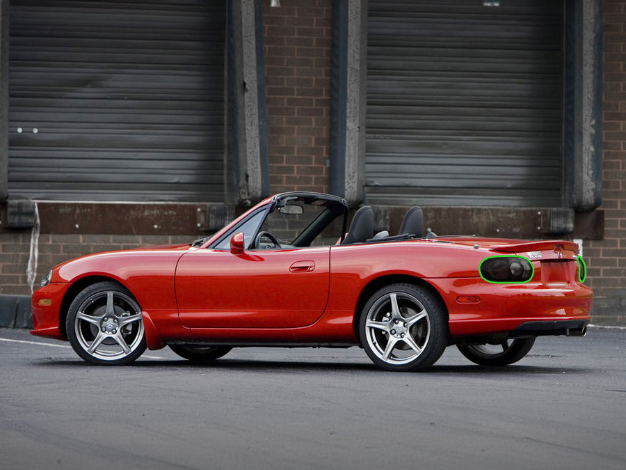 miata Tail Light Tint Installation Points