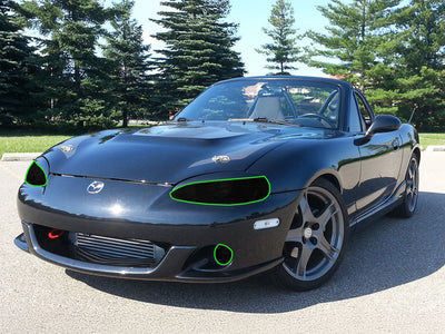 mazda miata 2004-2005 Headlight Tint Location