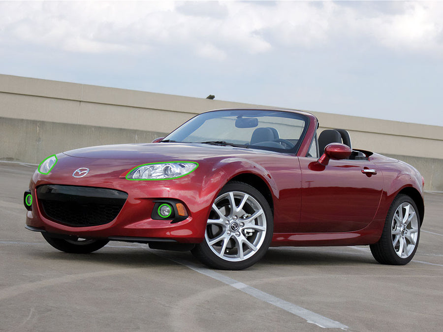 mazda miata 2006-2015 Headlight Protection Installation Location