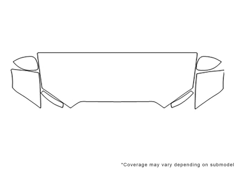 miata 3M Clear Bra Hood Precut PPF Diagram