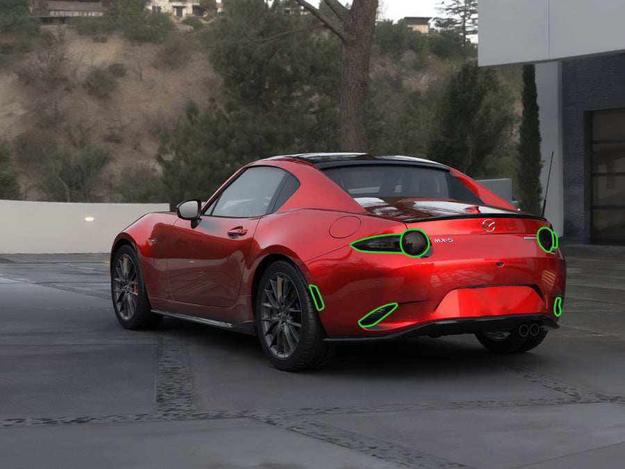 miata Tail Light Tint Installation Points
