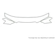 millenia Avery Dennison Clear Bra Hood Precut PPF Diagram