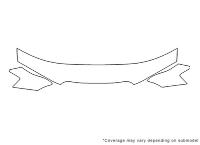 millenia Avery Dennison Clear Bra Hood Precut PPF Diagram