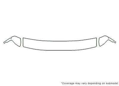 mpv Avery Dennison Clear Bra Hood Precut PPF Diagram