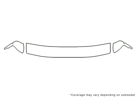 mpv Avery Dennison Clear Bra Hood Precut PPF Diagram