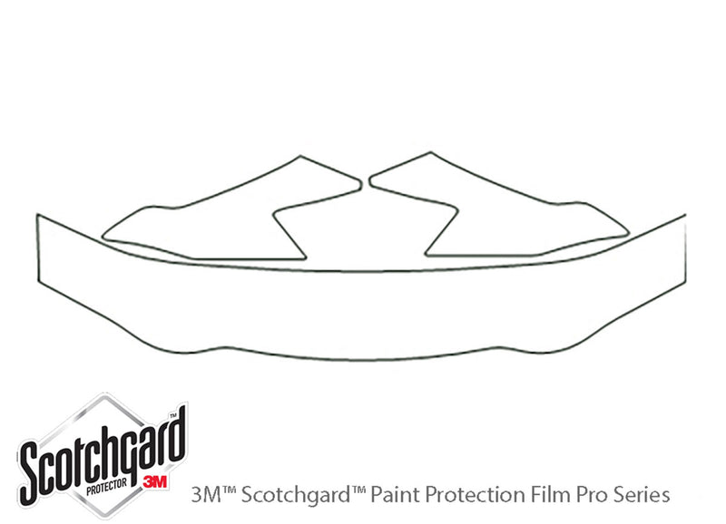 mpv 3M Clear Bra Hood Precut PPF Diagram