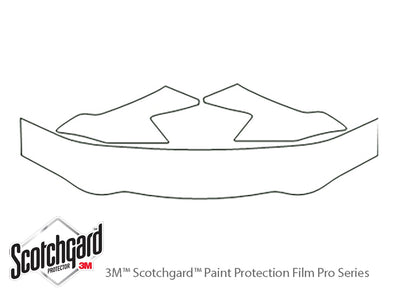 mpv 3M Clear Bra Hood Precut PPF Diagram