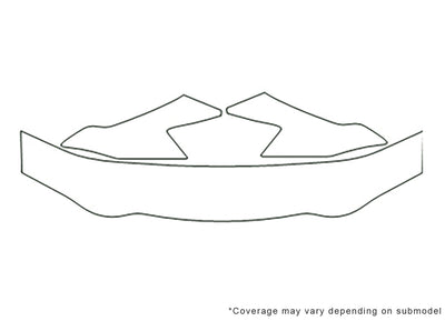 mpv 3M Clear Bra Hood Precut PPF Diagram