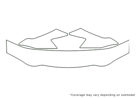 mpv 3M Clear Bra Hood Precut PPF Diagram