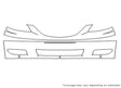 mpv 3M Clear Bra Bumper Precut PPF Diagram