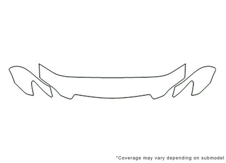 mpv 3M Clear Bra Hood Precut PPF Diagram