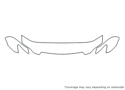 mpv Avery Dennison Clear Bra Hood Precut PPF Diagram