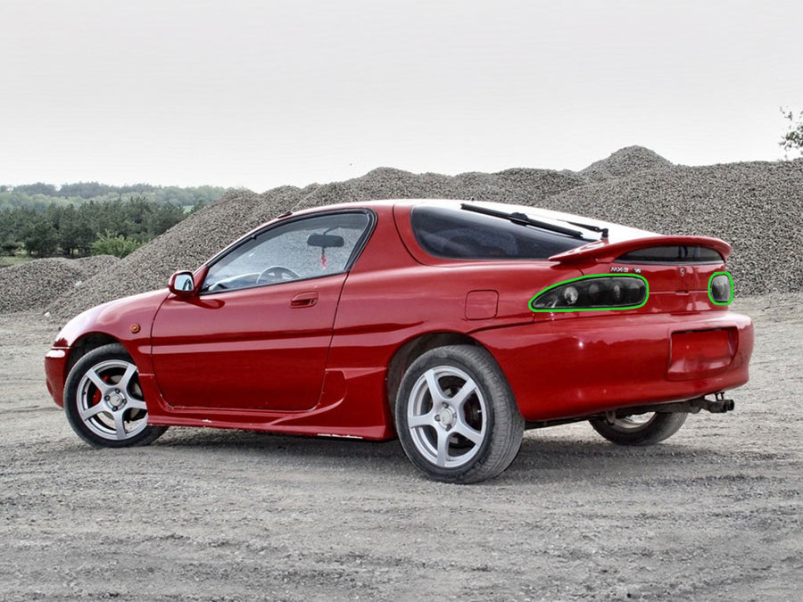 mx-3 Tail Light Tint Installation Points