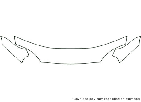 mx-3 3M Clear Bra Hood Precut PPF Diagram
