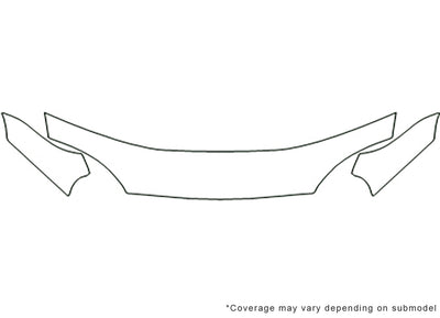 mx-3 Avery Dennison Clear Bra Hood Precut PPF Diagram